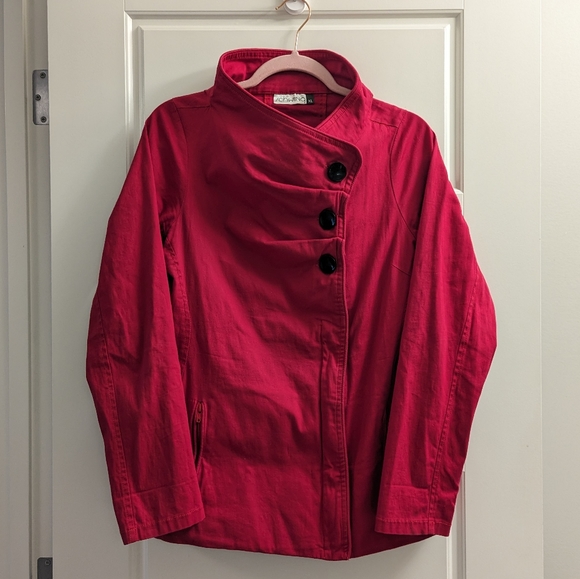 Schwiing Jackets & Blazers - Schwiing Button Neck Zipper Jacket